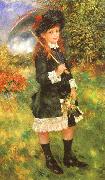 Pierre Renoir Young Girl with a Parasol oil painting picture wholesale